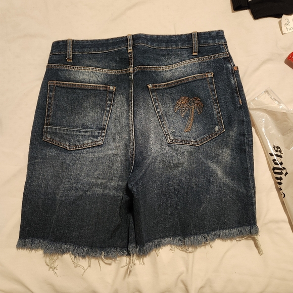 Luxury brand Palm Angel Manhattan jean shorts, indigo size 33 - Picture 2 of 4